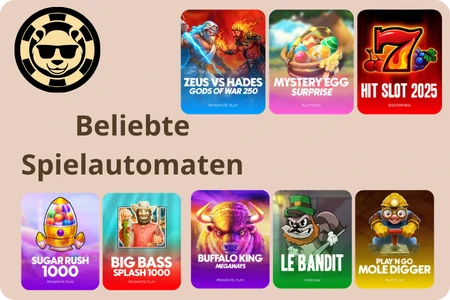 Golden Panda Casino Beliebte Spielautomaten