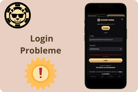 Golden Panda Casino Login-Probleme